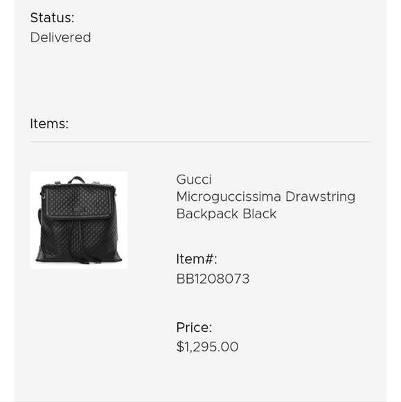 Gucci Black Microguccisma Backpack Purse - Picture 10 of 16